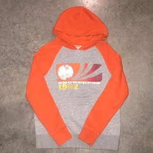Orange And Gray Sweatshirt